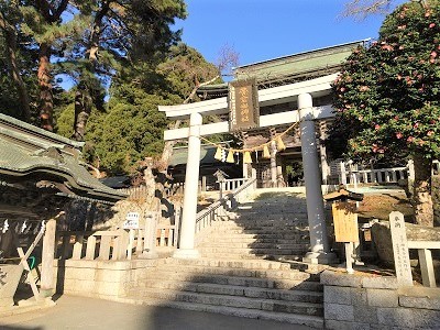 週末の金華山黄金山神社