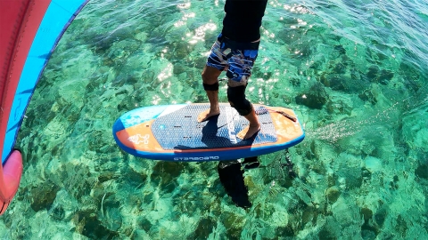 STARBOARD Wingboard SUP 5'8 Blue_Carbon AIRSH FREEWING AIR V2
