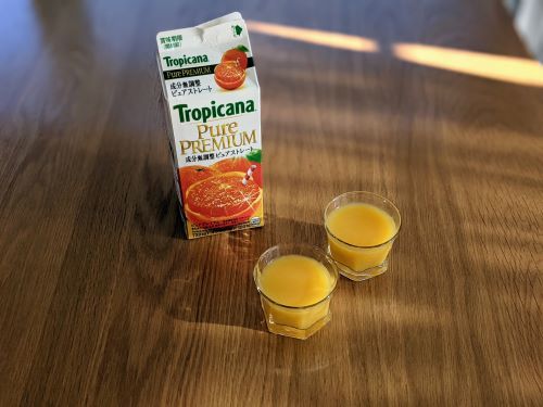 愛してやまないトロピカーナプレミアム果汁ストレートジュース