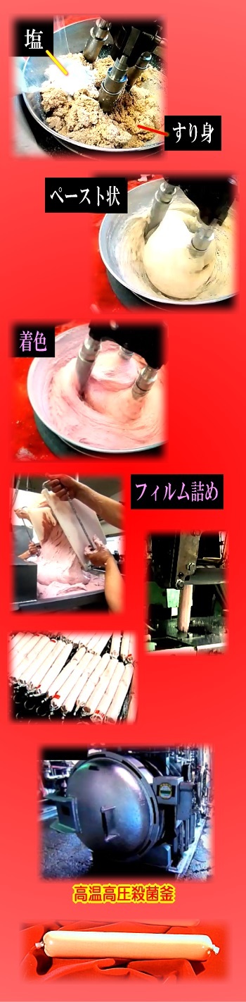 魚肉ソーセージ 製造工程