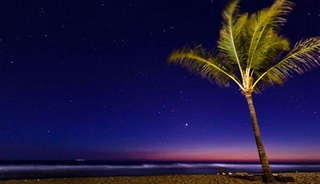 ハワイ島の夜景