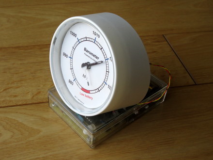 自作気圧計
