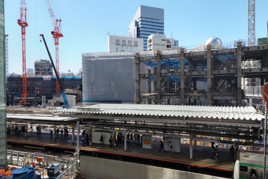 工事中の渋谷駅０３